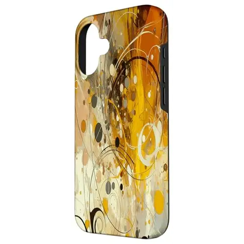 Celestial Swirls: Golden Cosmic Dance Case (iPhone Select