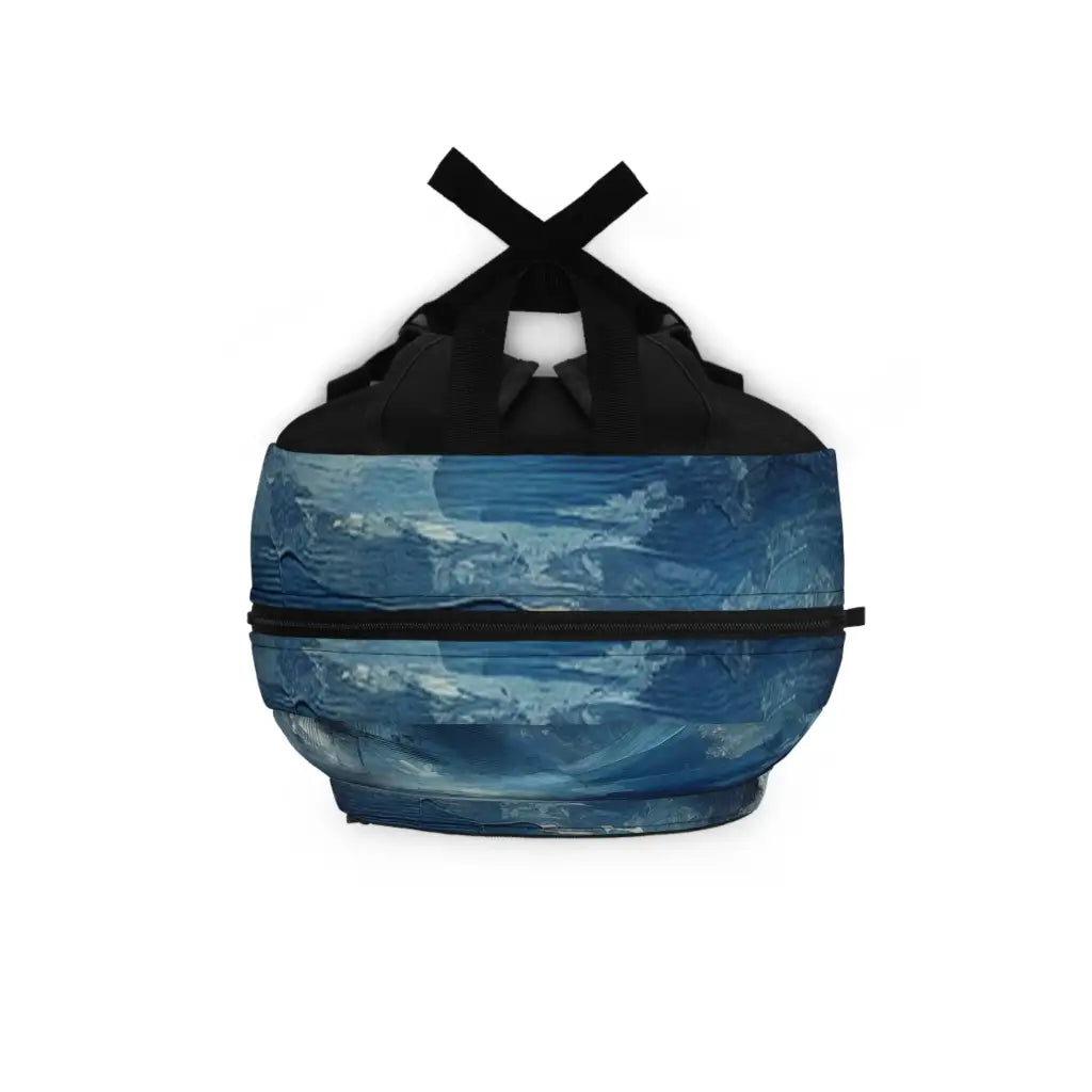 Celestial Waves in Blue Backpack One size Bags