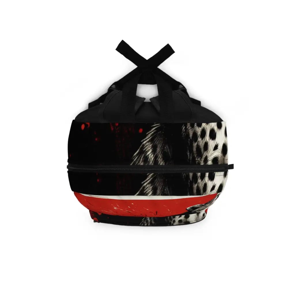 Cheetah’s Gaze Against Bold Backdrop Backpack One size Bags