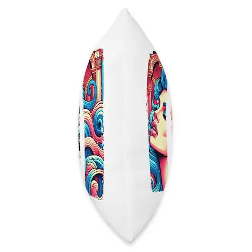 Chromatic Comic Style Dramatic Dreamscape Throw Pillow Home