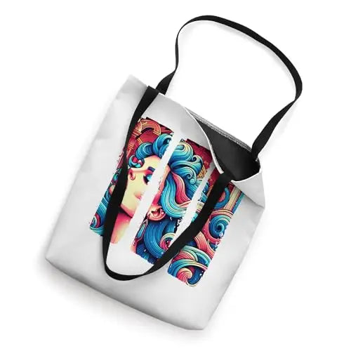 Chromatic Comic Style Dramatic Dreamscape Tote Bag Apparel