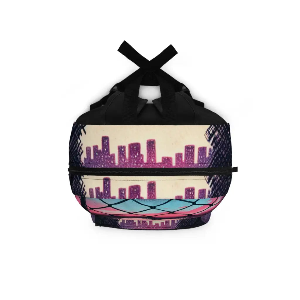 City Lights Through the Fence Backpack One size Bags