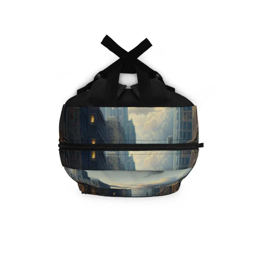 City Streets Under Night Sky Backpack One size Bags