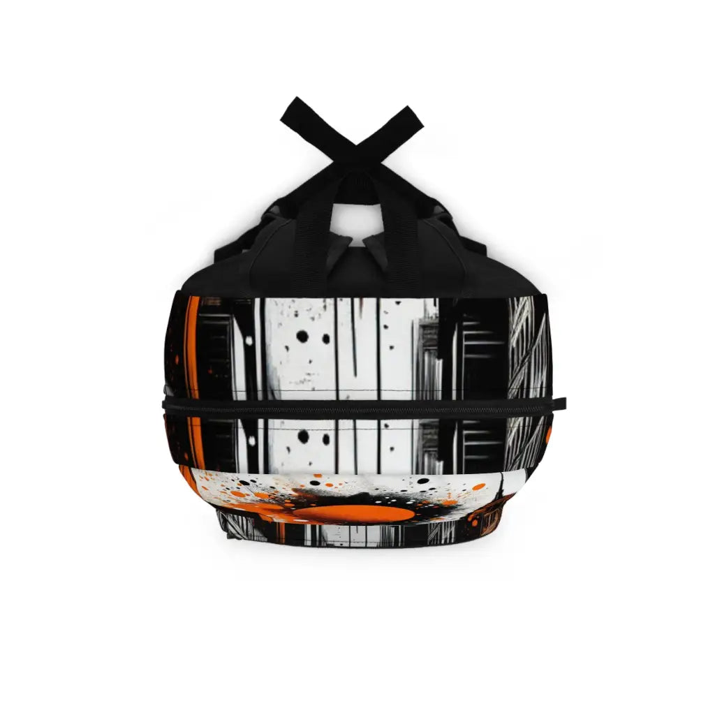 Cityscape in Orange Hues Backpack One size Bags