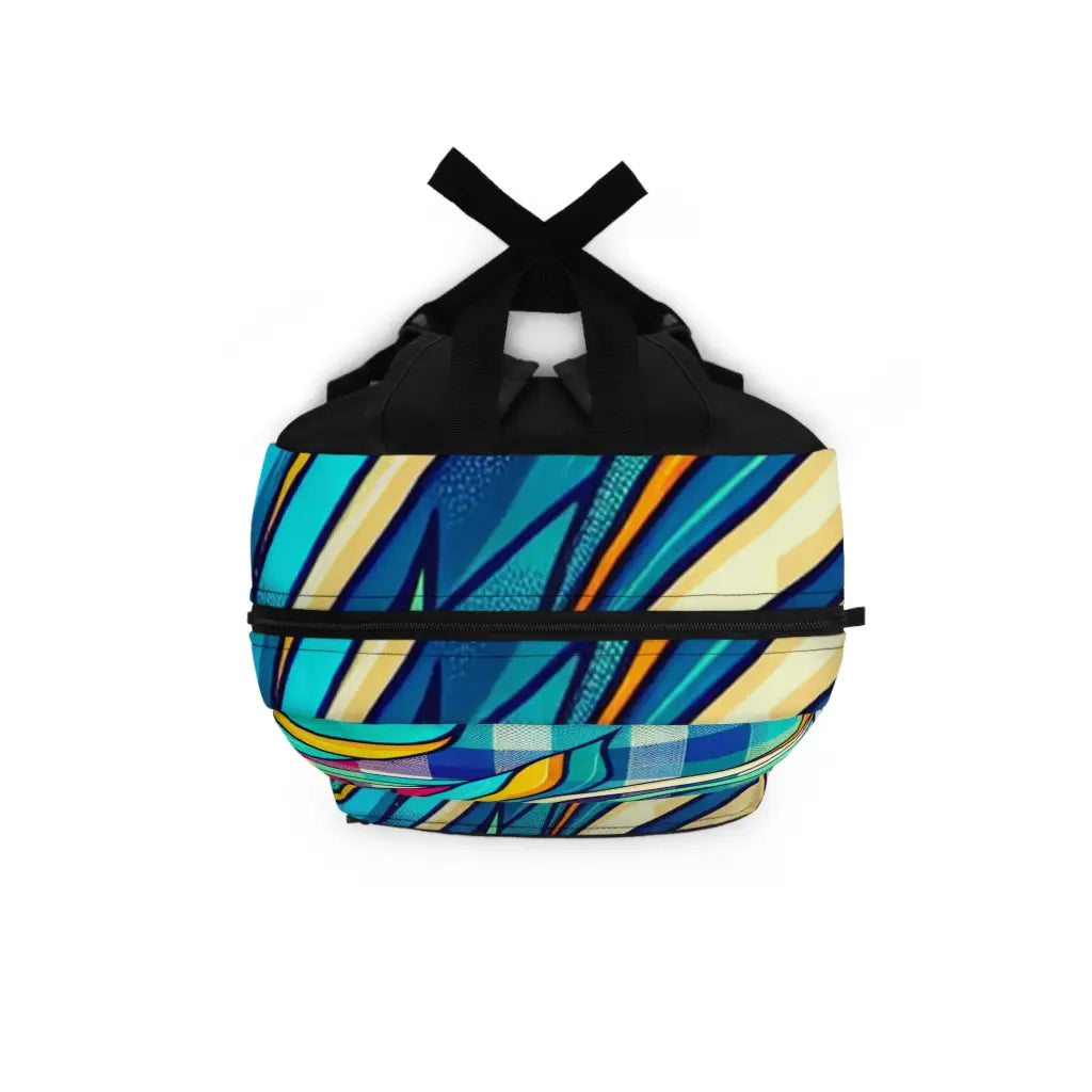 Colorful Abstraction with Swirling Patterns Backpack