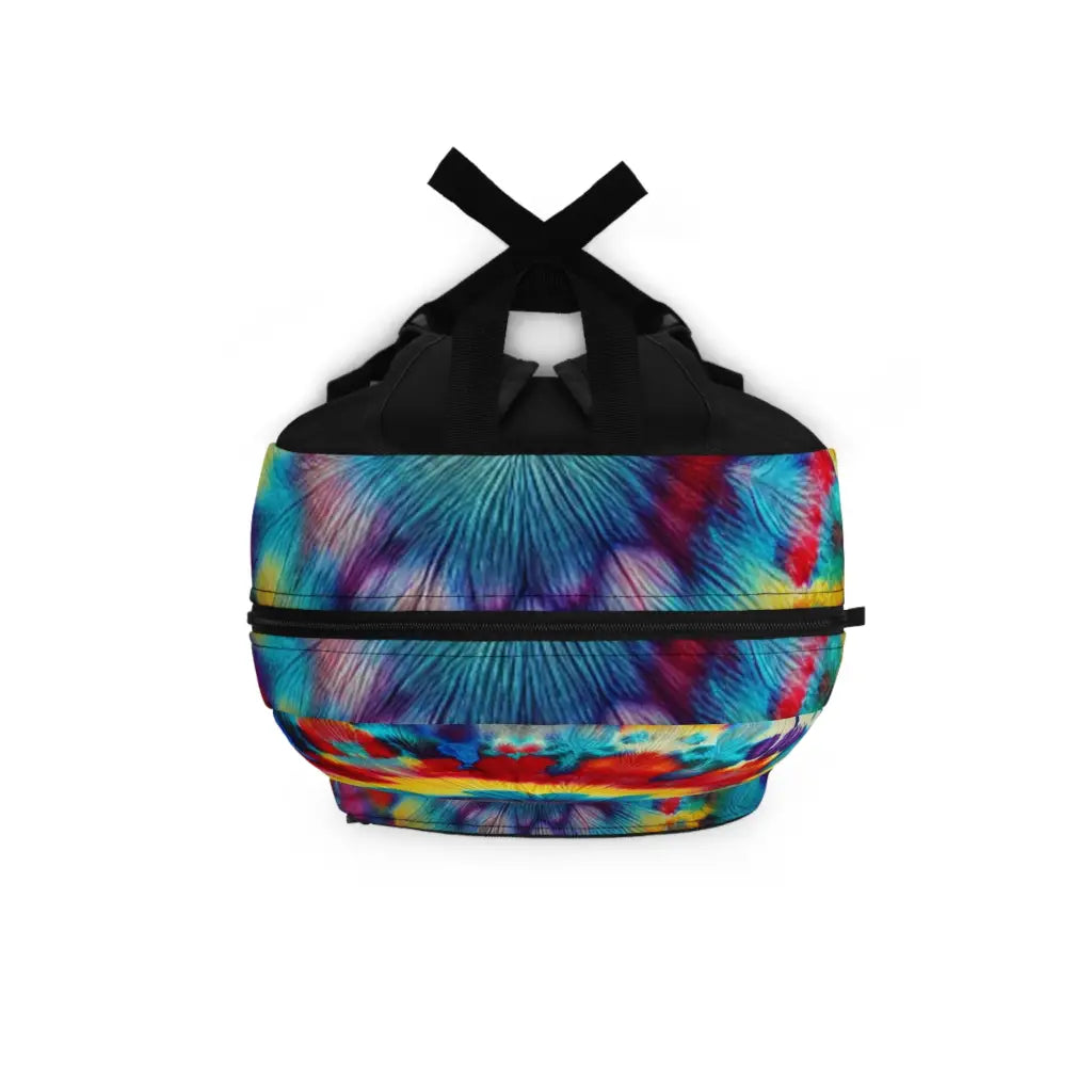 Colorful Burst of Tie Dye Patterns Backpack One size Bags