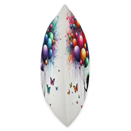 Colorful Dreams: Childhood in Bloom Throw Pillow Toy