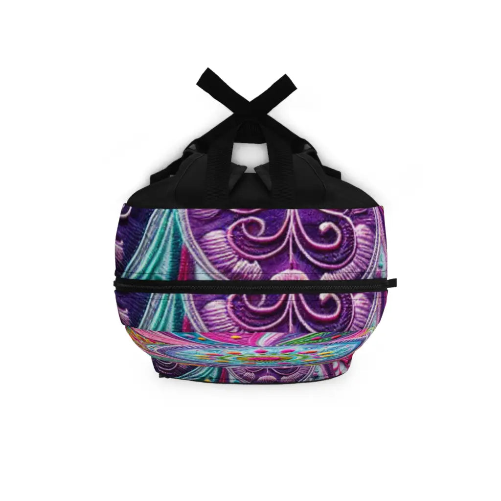 Colorful Embroidered Patterns Backpack One size Bags