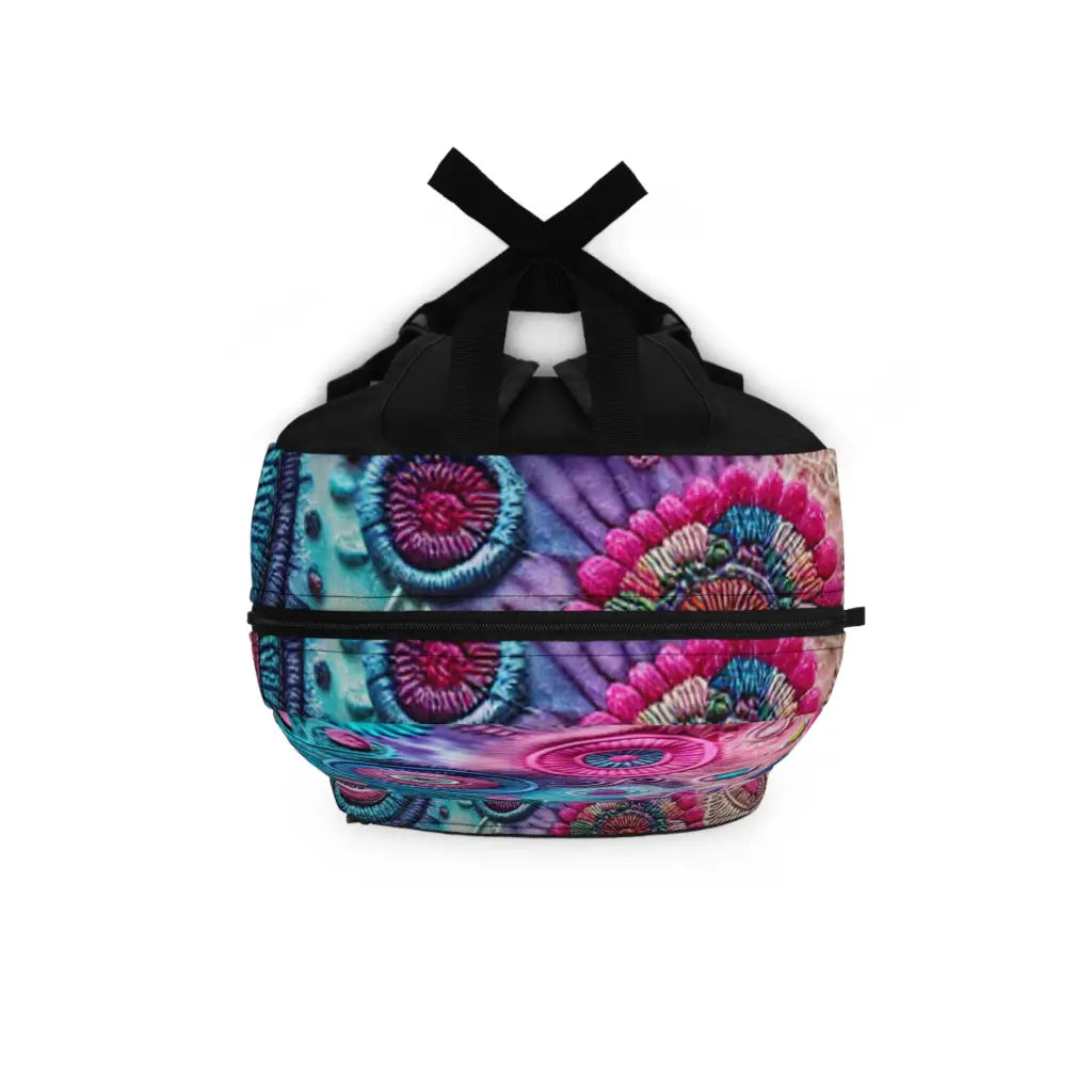 Colorful Embroidery Medley Backpack One size Bags