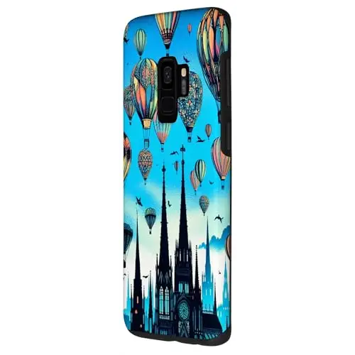 Colorful Hot Air Balloons Over the City Case (Galaxy S9