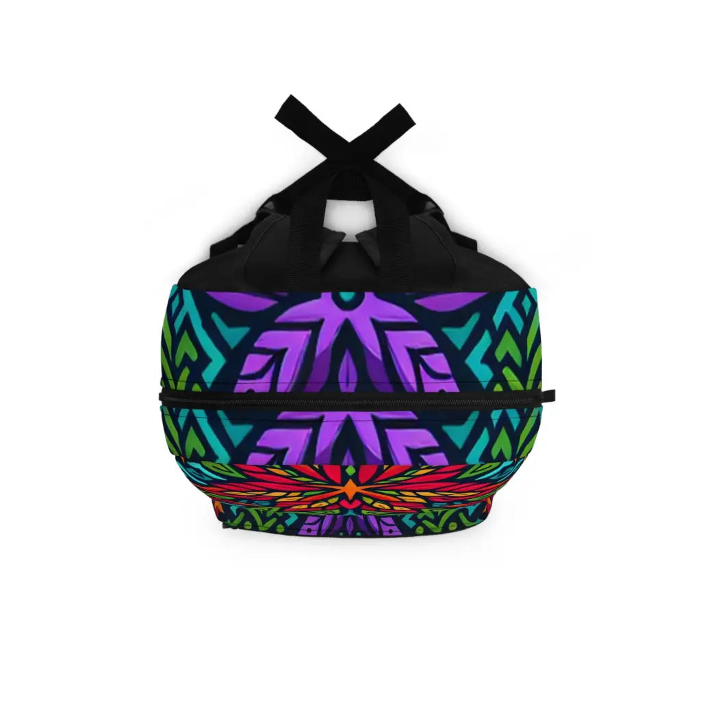Colorful Mandala and Palette Exploration Backpack One size