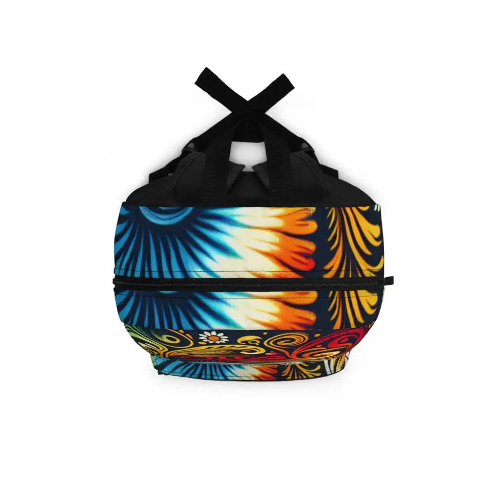 Colorful Whirl of Life Backpack One size Bags