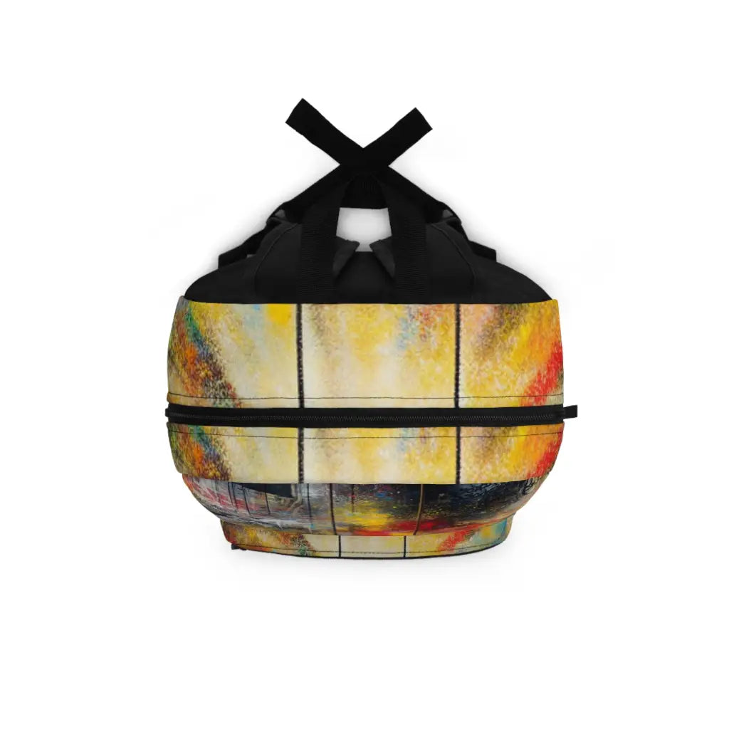 Colorful Youth on a Swing Backpack One size Bags