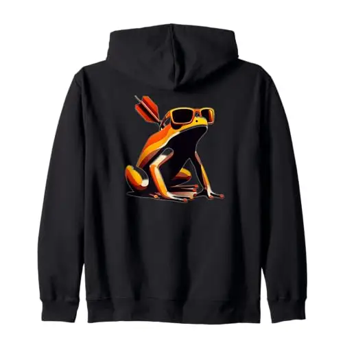 Cool Shot: The Unbothered Frog Zip Hoodie Apparel