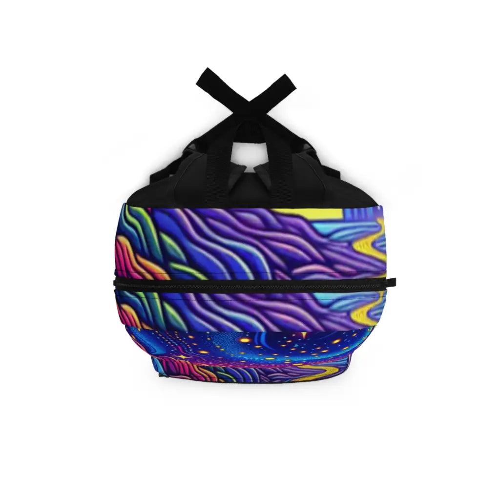 Cosmic Expedition in the Neon Wilderness Backpack One size