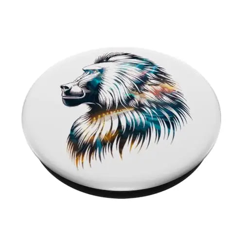 Cosmic Guardian: The Celestial Baboon PopSockets Swappable