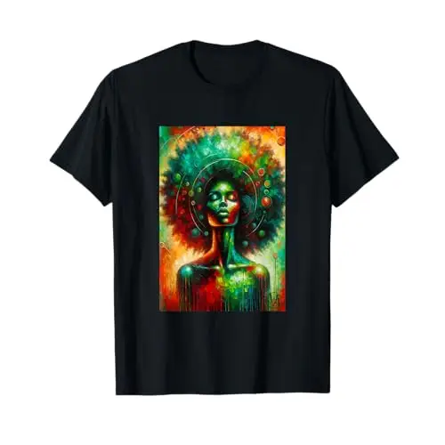 Cosmic Roots: Queen of the Universe T Shirt Apparel