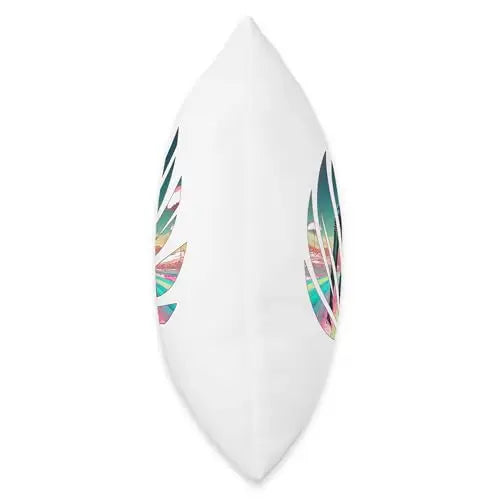 Cosmic Voyager: Astronaut in a Futuristic Oasis Throw