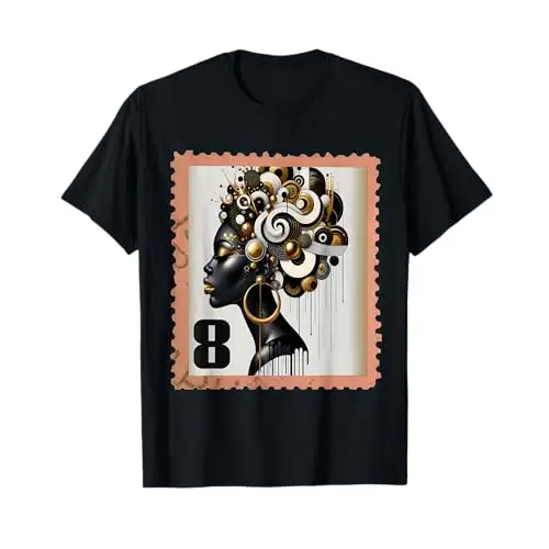 Crowned in Motion – Stamp No. 8 T Shirt Apparel