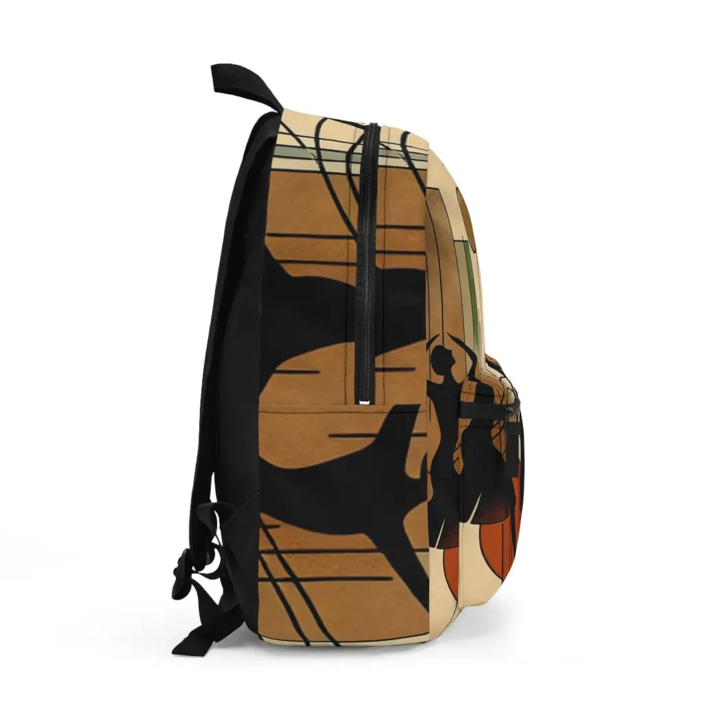 Dance of Silhouettes and Circles Backpack One size Bags