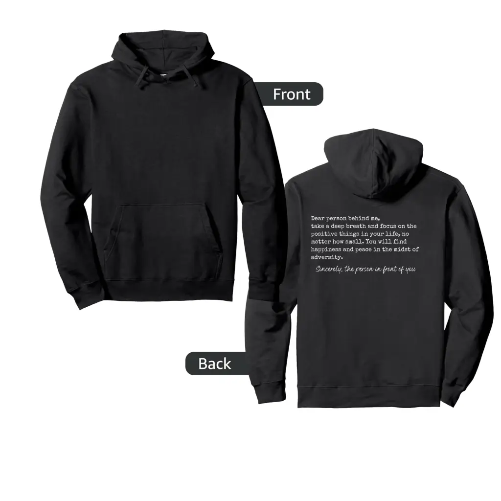 Dear Person Behind Me Take a Deep Breath and Focus Pullover