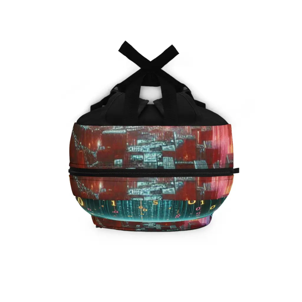 Digital Landscape of Numbers Backpack One size Bags