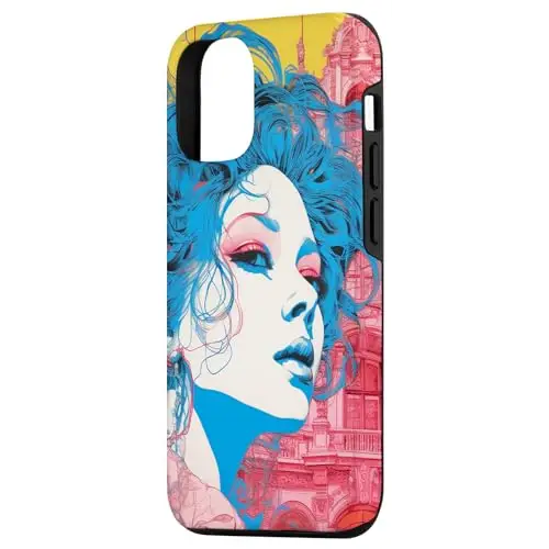 Distinctive Charm: Blue Hued Beauty Against Urban Backdrop