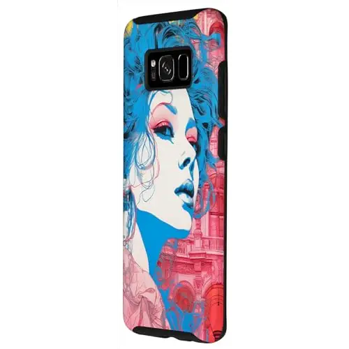 Distinctive Charm: Blue Hued Beauty Against Urban Backdrop