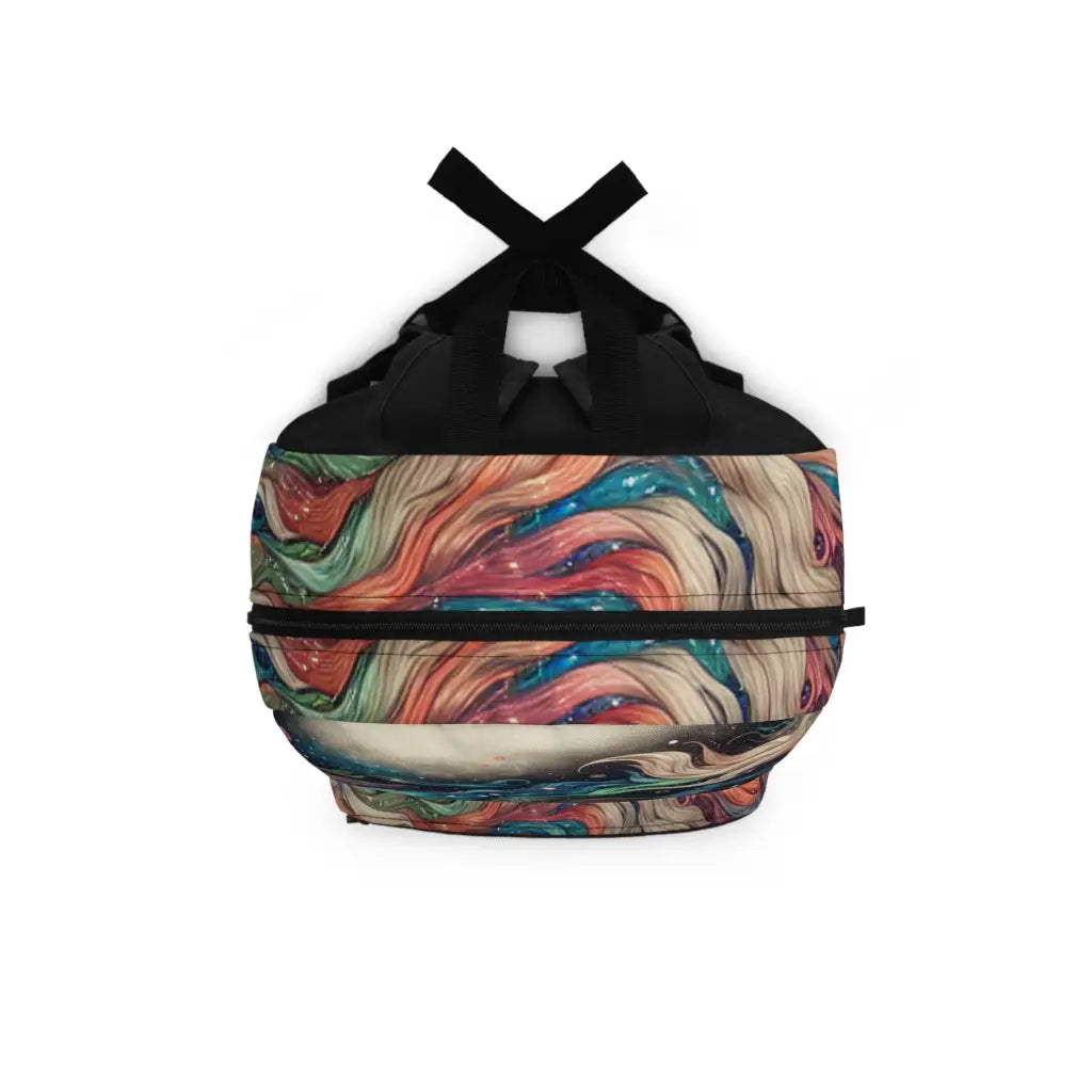 Enigmatic Fox with Cosmic Tails Backpack One size Bags