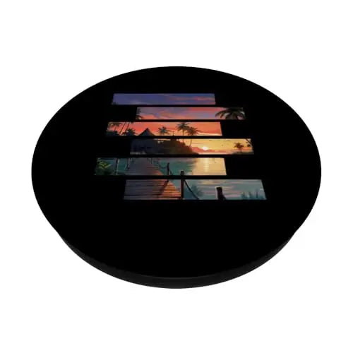 Evening Bliss Tropical Sunset Escape PopSockets Swappable