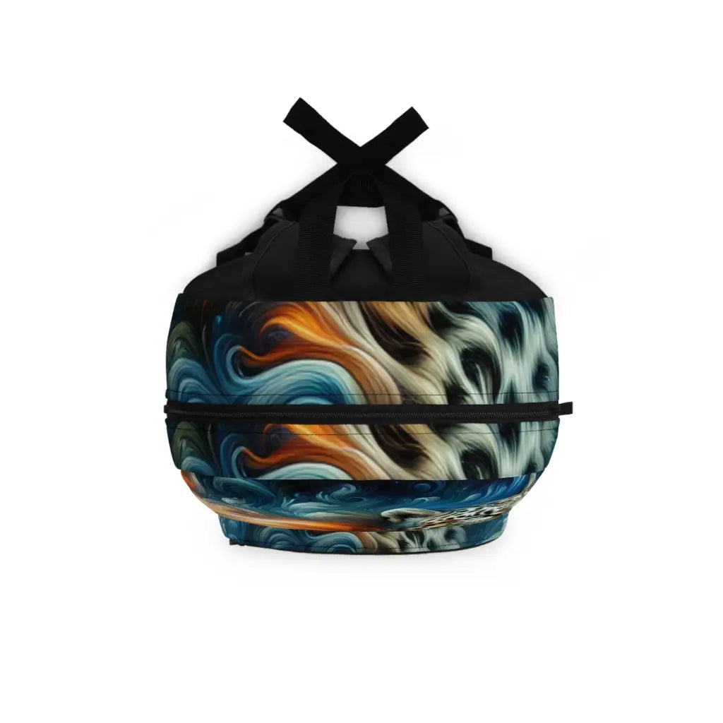 Feline in a Whirlwind of Shades Backpack One size Bags