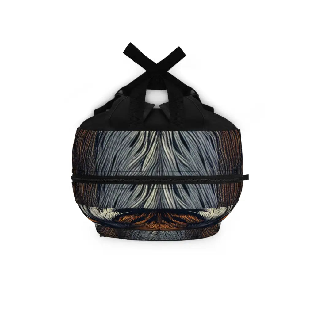 Fierce Gaze of the Wild Tiger Backpack One size Bags