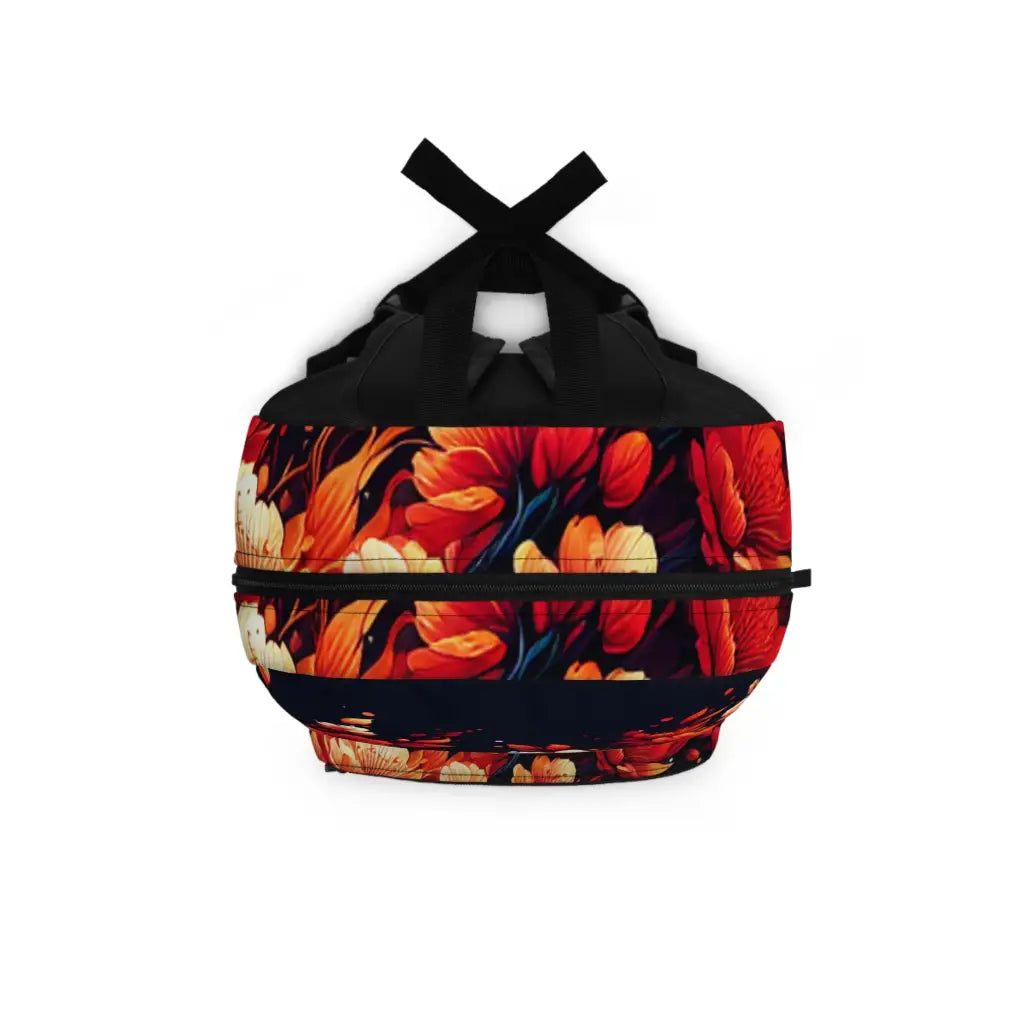 Fiery Petals in Flight Backpack One size Bags