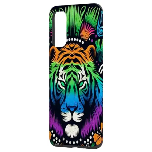 Floral Fantasy: The Tiger’s Rainbow Path Case (iPhone