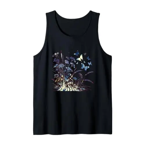 Floral Twilight Meadow: Flight of the Evening Butterflies