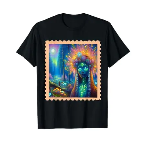 Forest Spirit of the Luminous Vale – Stamp No. 20 T Shirt