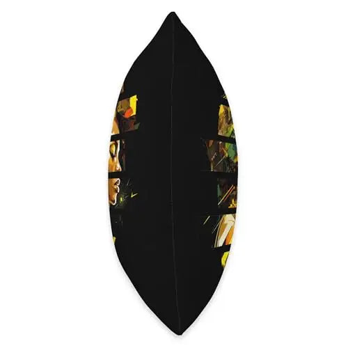 Fragmented Essence: Radiant Afrocentricity Throw Pillow Home