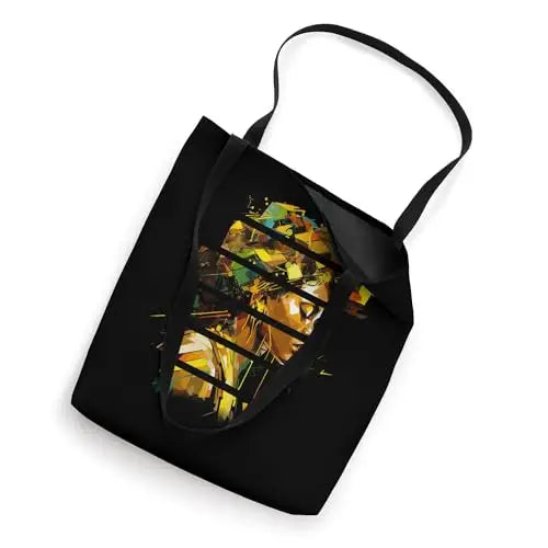 Fragmented Essence: Radiant Afrocentricity Tote Bag Apparel