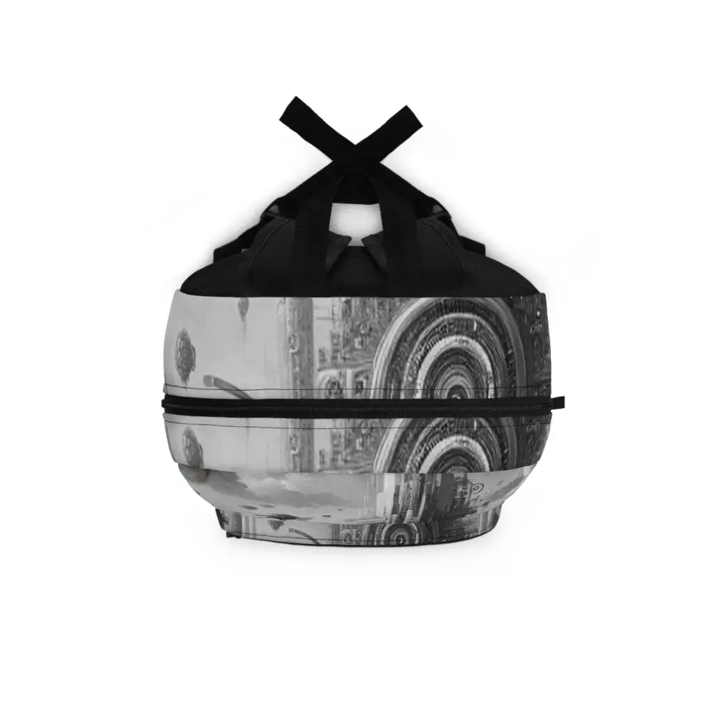 Futuristic Skies and Cityscape Backpack One size Bags