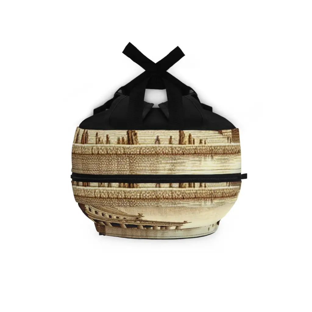 Gathering by the Ancient Temple Backpack One size Bags