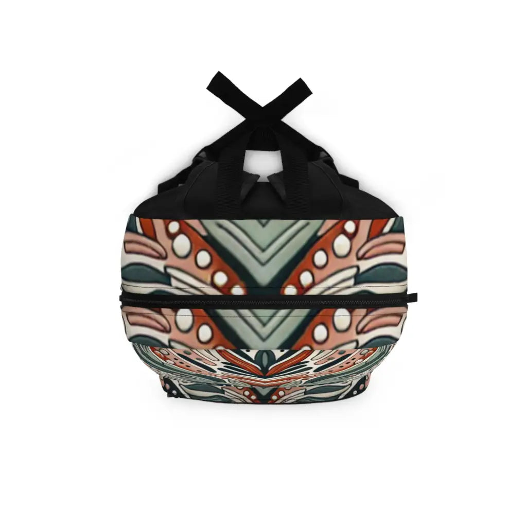 Geometric Botanical Fusion Backpack One size Bags
