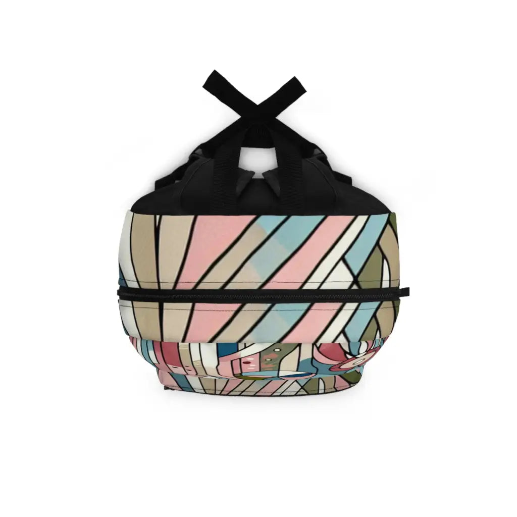 Geometric Botanical Patchwork Backpack One size Bags