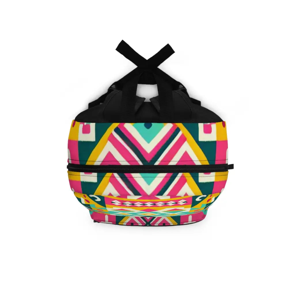 Geometric Fusion of Tradition and Style Backpack One size