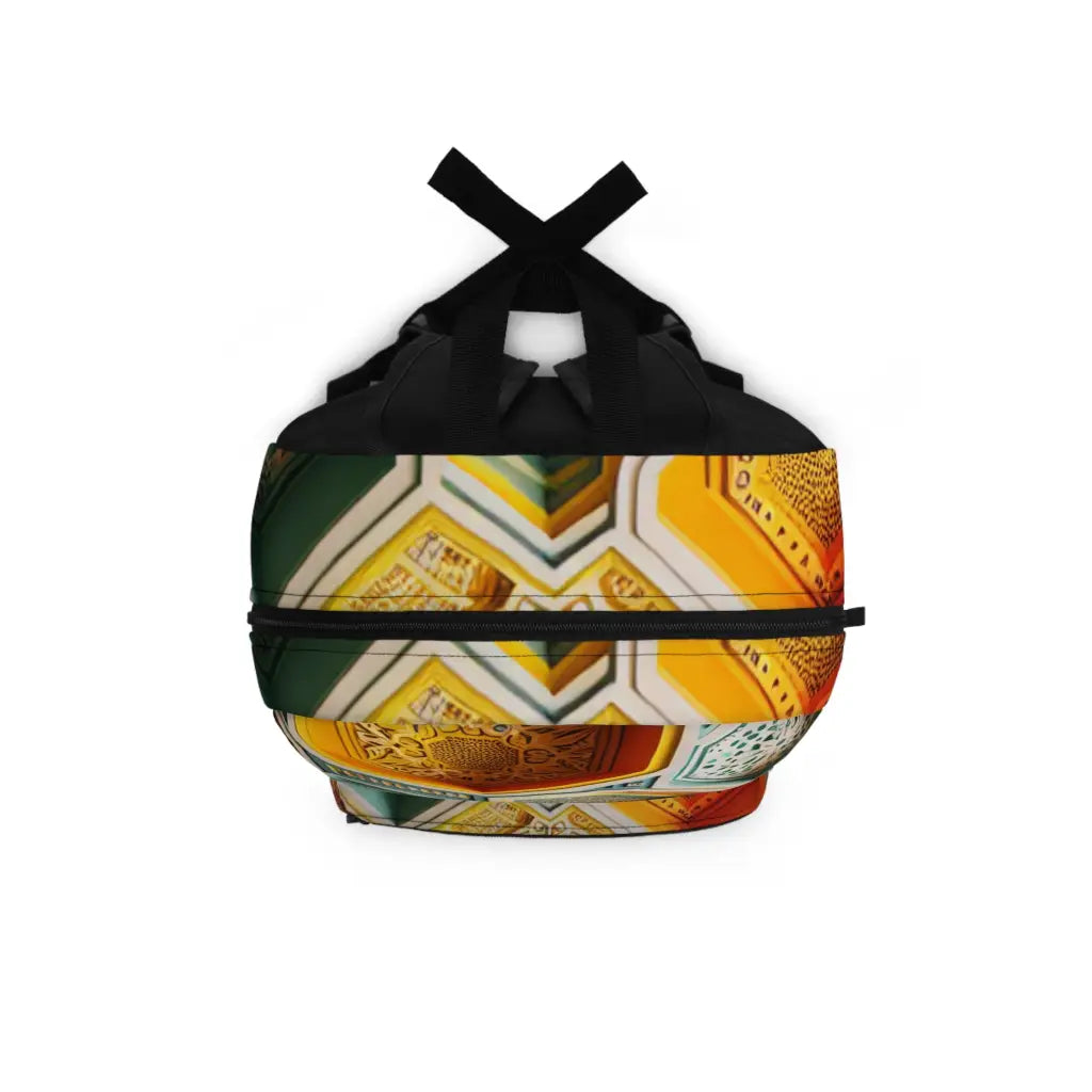Geometric Hues Mosaic Backpack One size Bags