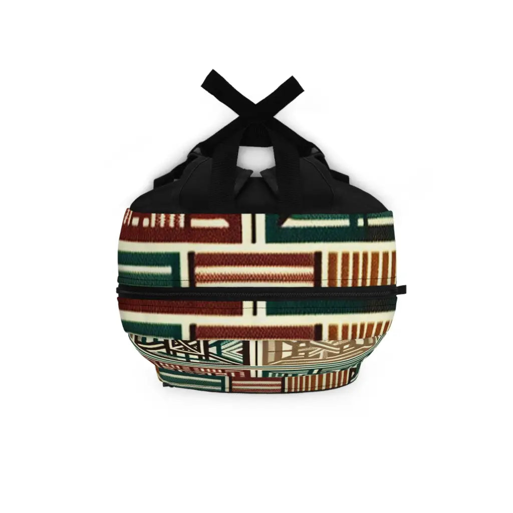 Geometric Impressions in Earth Tones Backpack One size Bags