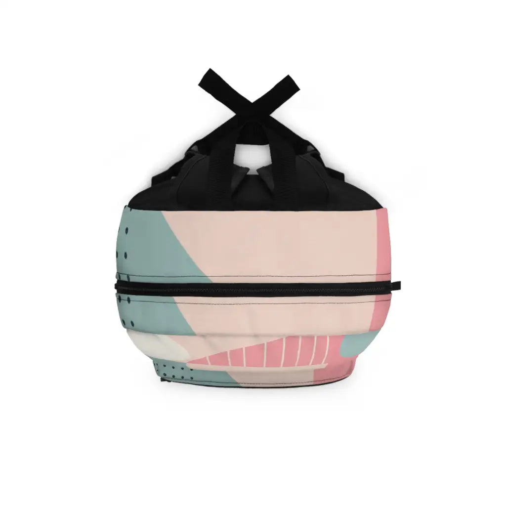 Geometric Pastel Mosaic Backpack One size Bags