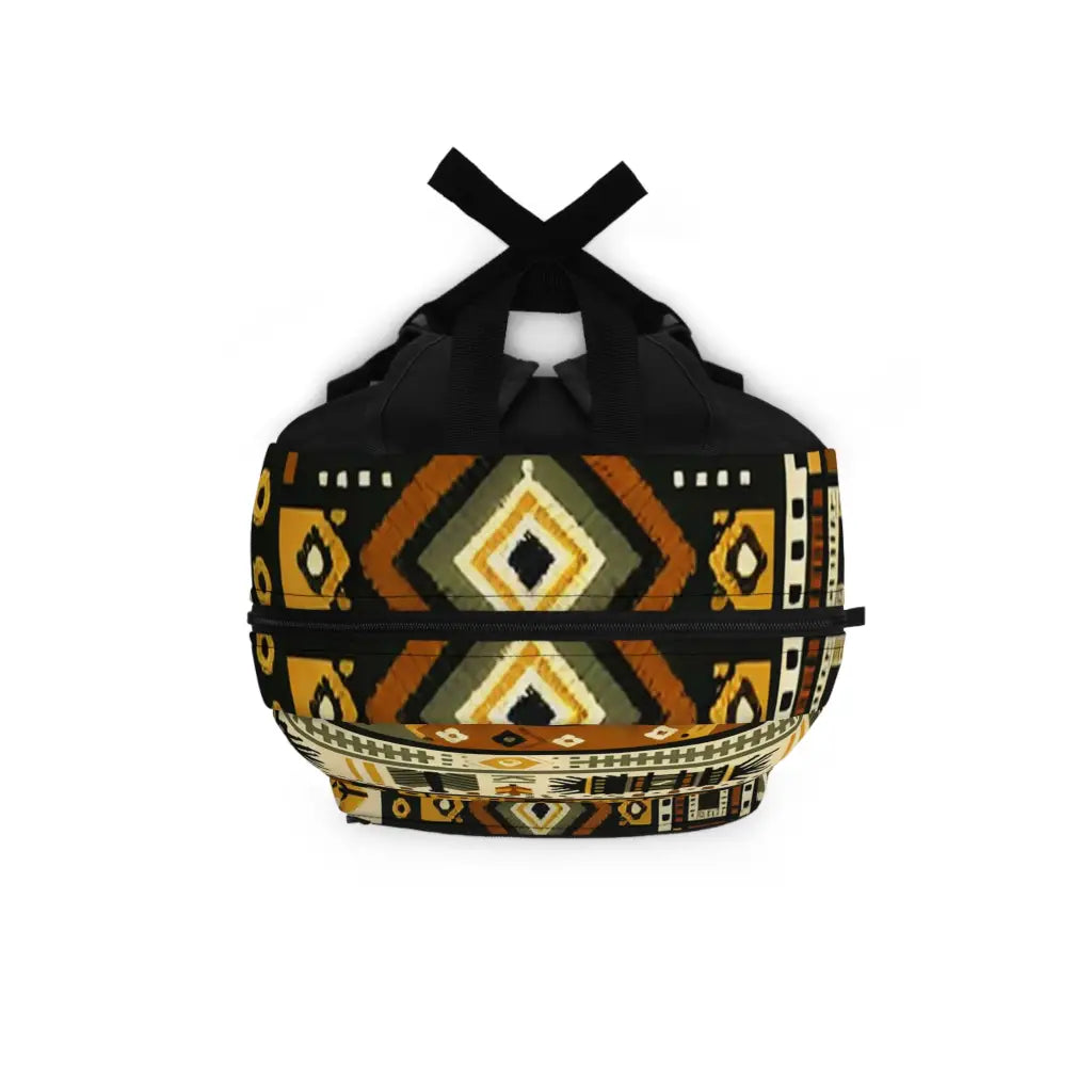 Geometric Patterns in Earth Tones Backpack One size Bags