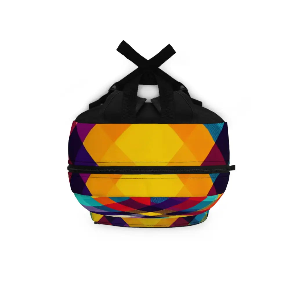 Geometric Spectrum Weave Backpack One size Bags