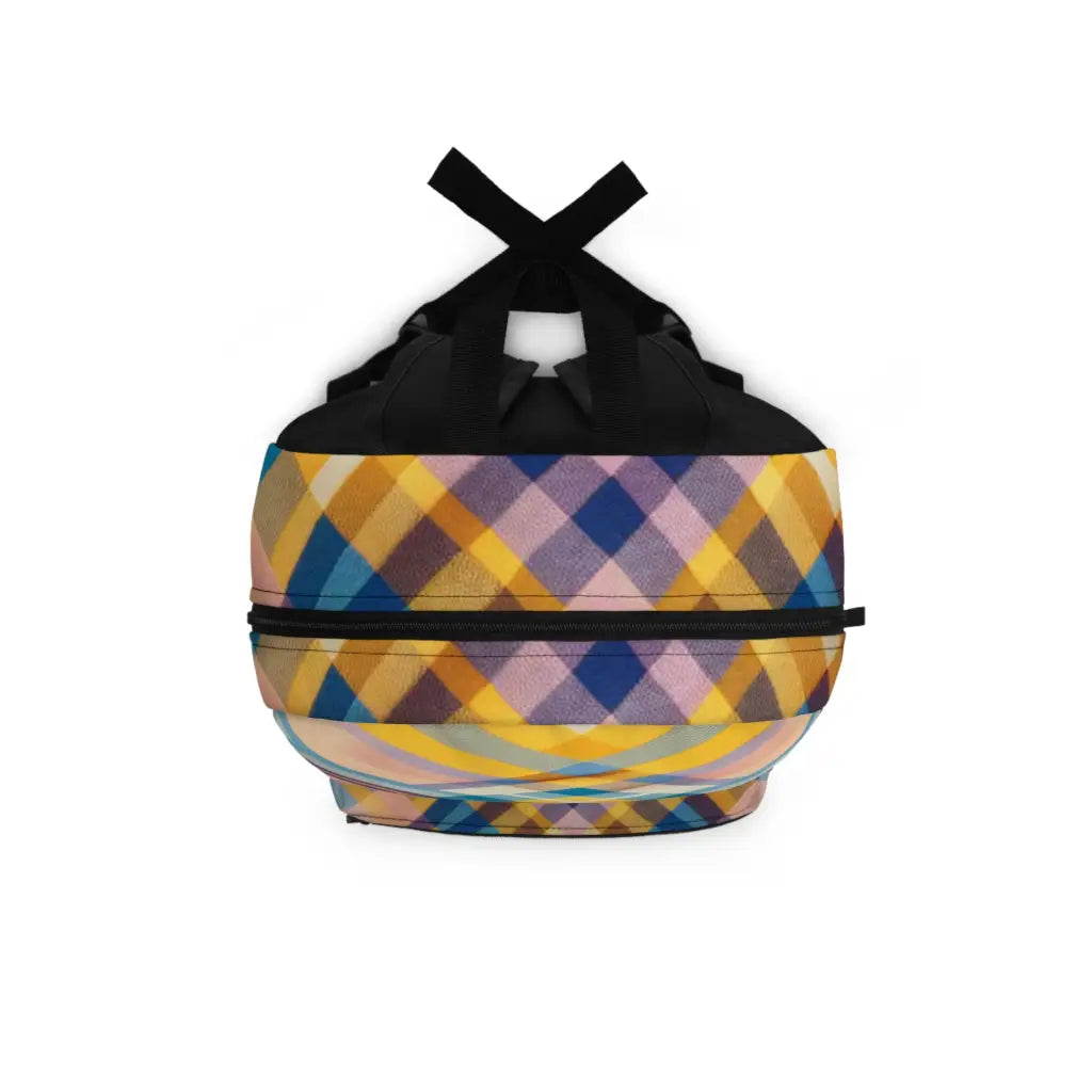 Geometric Spectrum Weave Backpack One size Bags