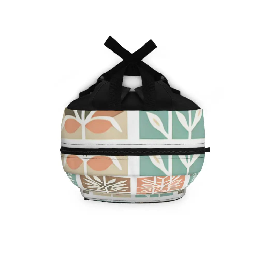 Geometric Spring Patchwork Backpack One size Bags